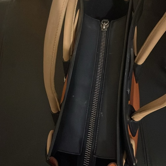 Celine Tricolor Micro Luggage Calfskin Leather Tote. - Picture 5 of 9